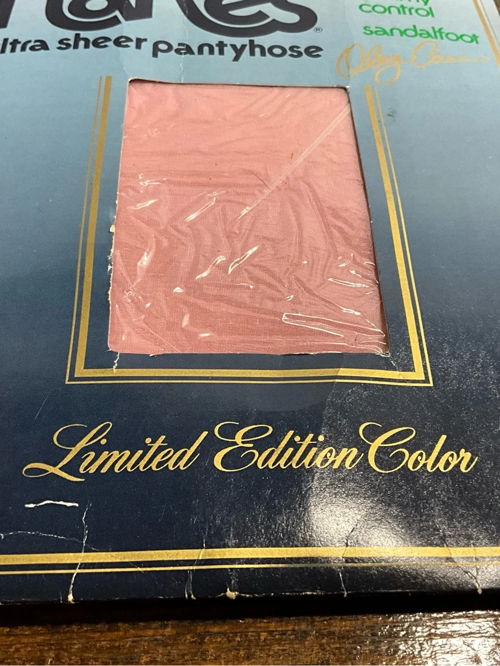 Vintage Hanes Oleg Cassini Ultra Sheer Pantyhose Rose Pink Size A Style 710F NOS
